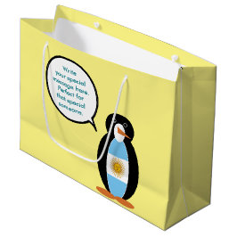 Argentijnse Vlag Praten Ms Penguin Gepersonaliseer Groot Cadeauzakje