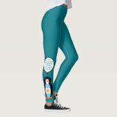 Argentijnse Vlag Praten Ms Penguin Gepersonaliseer Leggings (Rechts)