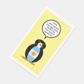 Argentijnse Vlag Praten Ms Penguin Gepersonaliseer Servet (Hoek)