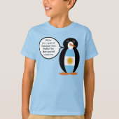 Argentijnse Vlag Praten Ms Penguin Gepersonaliseer T-shirt (Voorkant)