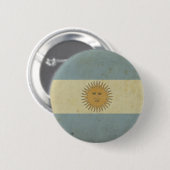 Argentijnse vlag Ronde Button 5,7 Cm (Voorkant /achterkant)