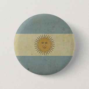 Argentijnse vlag Ronde Button 5,7 Cm
