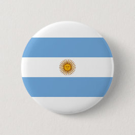 Argentijnse vlag ronde button 5,7 cm