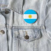 Argentijnse vlag ronde button 5,7 cm (In situ)