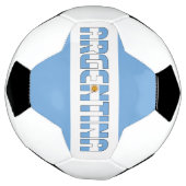 Argentijnse vlag Schattig patriottisch Voetbal (Gedraaid)