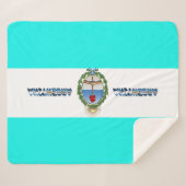 Argentijnse vlag sherpa deken (Voorkant (horizontaal))