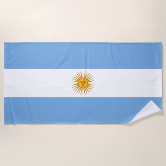 Argentijnse vlag strandlaken (Voorkant)