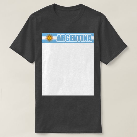 Argentijnse vlag t-shirt (Design voorkant)