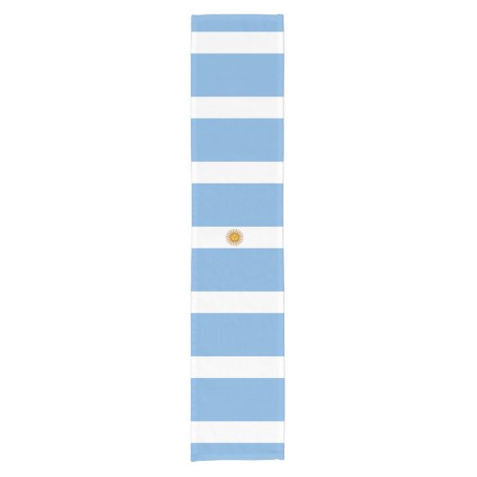 Argentijnse vlag Tafel Runner Korte Tafelloper (Voorkant)