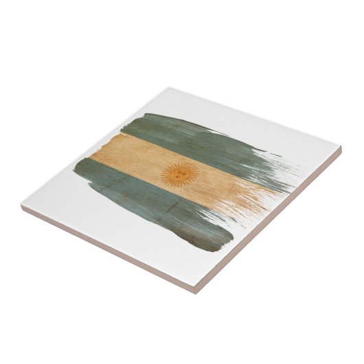 Argentijnse vlag tegeltje (Zijkant)