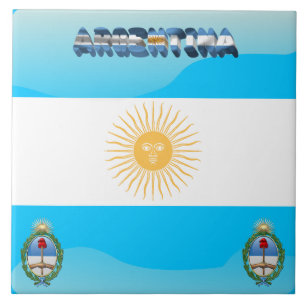 Argentijnse vlag tegeltje