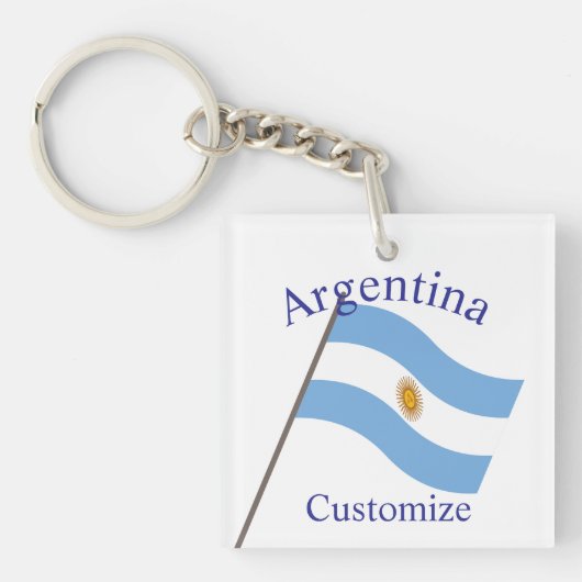 Argentijnse vlag Thunder_Cove Sleutelhanger (voorkant)