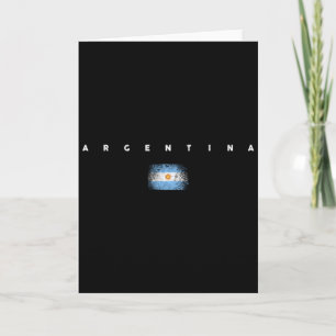 Argentijnse Vlag Trots Vintage Retro Voetbal Belgi Kaart