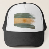 Argentijnse vlag Trucker Hat Trucker Pet (Voorkant)