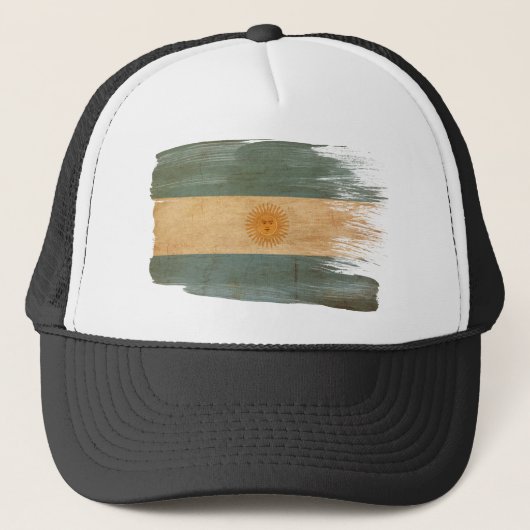Argentijnse vlag Trucker Hat Trucker Pet (Voorkant)