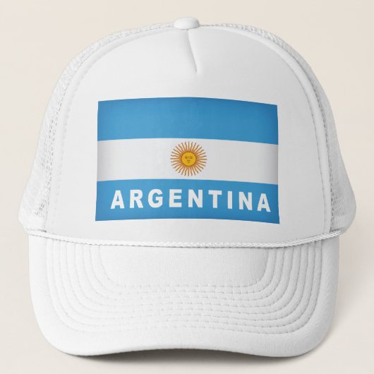 Argentijnse vlag trucker pet (Voorkant)