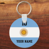 Argentijnse vlag van de Argentijnse douanenaam sle Sleutelhanger (Voorkant)