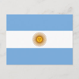 Argentijnse vlag, vlag van Argentinië Briefkaart