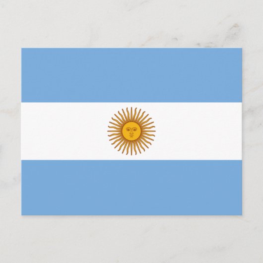 Argentijnse vlag, vlag van Argentinië Briefkaart (Voorkant)