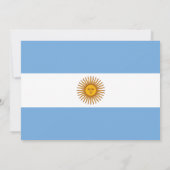 Argentijnse vlag, vlag van Argentinië bruiloft Kaart (Achterkant)
