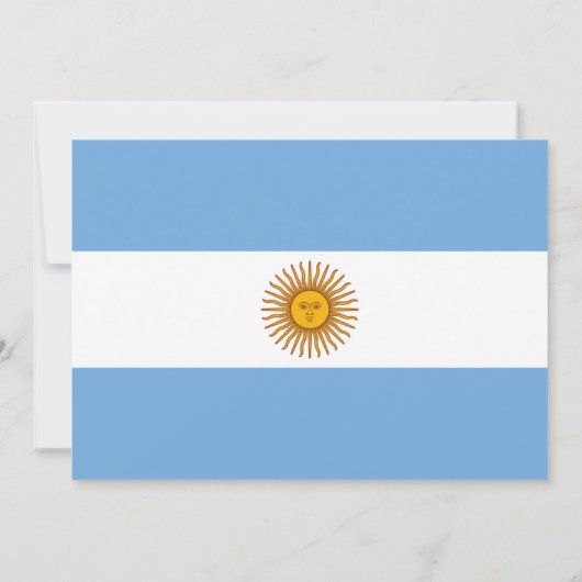 Argentijnse vlag, vlag van Argentinië bruiloft Kaart (Achterkant)