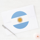 Argentijnse vlag, vlag van Argentinië Ronde Sticker (Envelop)