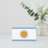 Argentijnse vlag, vlag van Argentinië Visitekaartje (Staand voorkant)