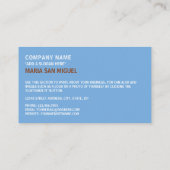 Argentijnse vlag, vlag van Argentinië Visitekaartje (Achterkant)