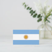Argentijnse vlag, vlag van Argentinië Visitekaartje (Staand voorkant)