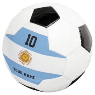 Argentijnse vlag voetbal met aangepaste naam
