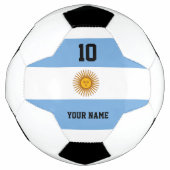 Argentijnse vlag voetbal met aangepaste naam (Voorkant)
