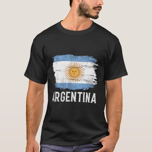 Argentijnse vlag voor Argentijns T-shirt (Voorkant)