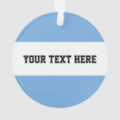 Argentijnse vlag voor Argentijnse kerstmis Ornament (achterkant)