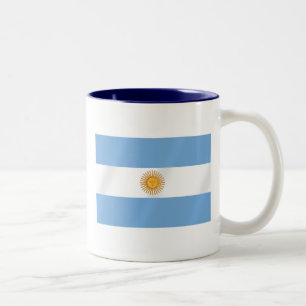 Argentijnse vlag voor de Argentijnse Albicelestes Tweekleurige Koffiemok