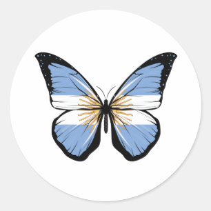 Argentijnse vlagervlag ronde sticker