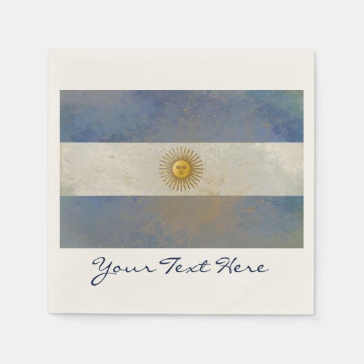 Argentijnse vlaggenpartij Napkins Servet (Voorkant)