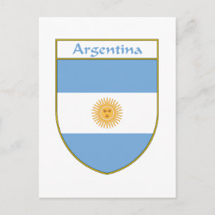 Argentijnse vlagschild briefkaart