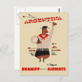  Argentijnse vliegreis Briefkaart (Voorkant / Achterkant)