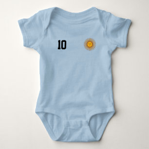 Argentijnse Voetbal Custom Naam & Nummer Romper