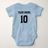 Argentijnse Voetbal Custom Naam & Nummer Romper (Achterkant)