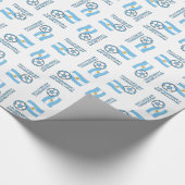 Argentijnse Voetbal en vlag Cadeaupapier (Hoek)
