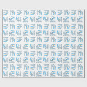 Argentijnse Voetbal en vlag Cadeaupapier (Vlak)