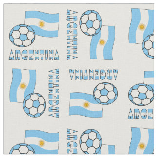 Argentijnse voetbal en vlag stof