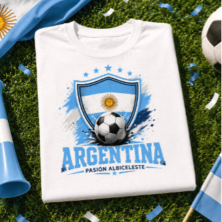Argentijnse Voetbalfan Albiceleste Voetbal Fútbol T-shirt