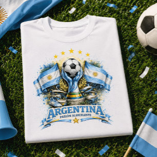 Argentijnse Voetbalfan Albiceleste Voetbal Fútbol T-shirt