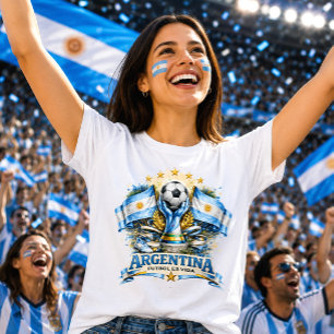 Argentijnse Voetbalfan Albiceleste Voetbal Fútbol T-shirt