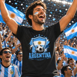 Argentijnse Voetbalfan Albiceleste Voetbal Fútbol T-shirt