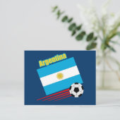 Argentijnse voetbalploeg briefkaart (Staand voorkant)