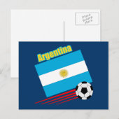 Argentijnse voetbalploeg briefkaart (Voorkant / Achterkant)