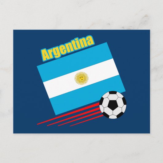 Argentijnse voetbalploeg briefkaart (Voorkant)